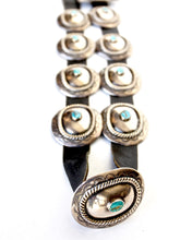 Fine Navajo Silver and Turquoise Concho Belt