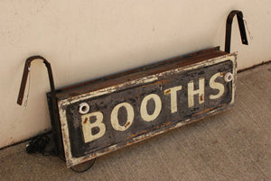 Booth Sign 1920-1930'S America