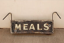 Vintage American Diner "Meals" Sign 