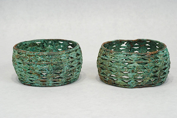 a pair of fine akan anklets