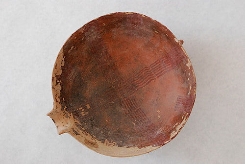 A Painted Ceramic Spouted Bowl from Ancient Cyprus - Middle Bronze Age