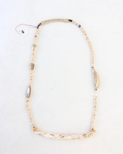 Southern California Native American Indian Necklace Abalone and Bone