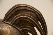 tail of a Nigerian Rooster in Bronze