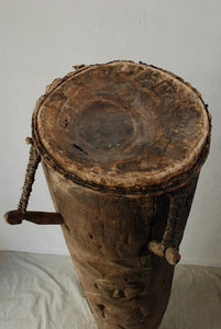 TOP OF A WEST AFRICAN CEREMONIAL DRUM