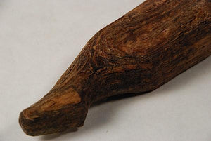 ancient wooden Inuit caribou fetish figure